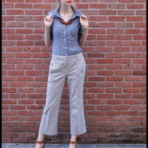 J. Crew Womens Teddy Stripped Pants Size 6